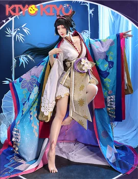 KİYO-KİYO Oyunu Onmyoji Cosplays Kimono Cosplay Kostüm kadın
