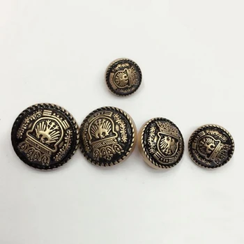 100 adet yüksek dereceli rahat bayan kot kabartmalı taç shank metal düğmeler düz renk maliyetli dikiş düğmeleri giysi 15-25mm