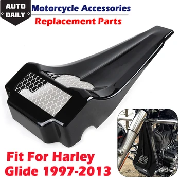 Fit Harley Davidson Touring FLH Yol Kral Electra Sokak Glide 97-13 Motosiklet Gerilmiş Ön Çene Spoiler Radyatör Izgarası
