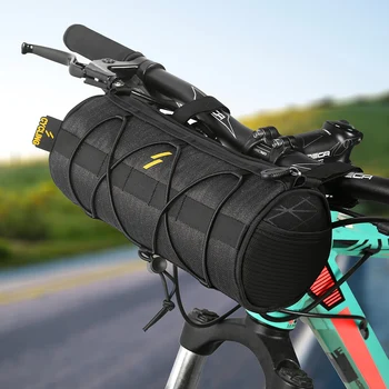 Yeni Bisiklet Çantası Taşınabilir Gidon Pannier Su Geçirmez Bisiklet Gidon Çantası Ön Çerçeve Tüp Çanta Büyük Kapasiteli Depolama Sırt Çantası
