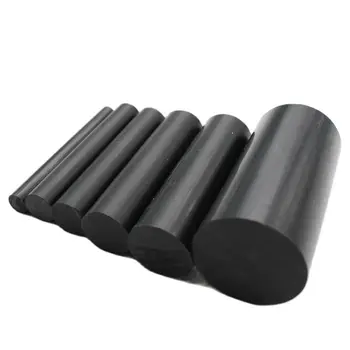 Siyah Plastik PVC Yuvarlak Çubuk Çubuk Mühendislik Araçları