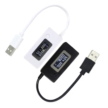 Mini USB 3V-15V lcd ekran Gerilim Akım Kapasitesi Monitör Dedektörü Mobil Güç Test Cihazı Profesyonel Kablo Kullanımı Kolay