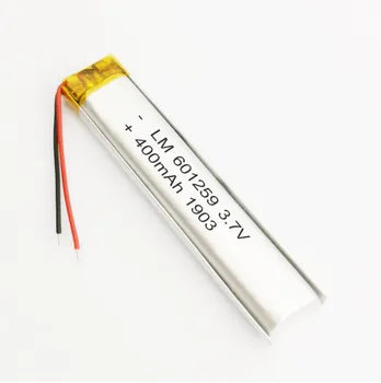 20 adet 3.7 V 400mAh 601259 lityum polimer iyon batarya 2.0 mm JST Konektörü
