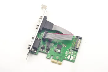2 Port Seri RS232 PCI-Express Genişletme Kartı DB9 COM Adaptörü XR17V352 Yonga Seti