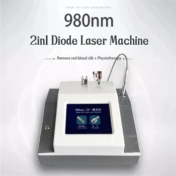 2023 Profesyonel 30W 4'ü 1 arada Kılcal Damar Temizleme Makinesi 980nm Diyot Lazer Kan Damarı Temizleme Pembe Örümcek Damar Temizleme