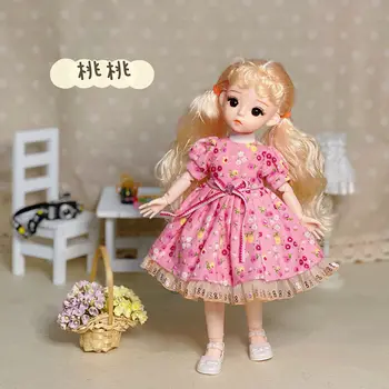 1/6 Bjd Bebek 30cm Prenses Takım Elbise Kız ve erkek çocuk oyuncakları Değişim Giyinmek Sevimli Eğlenceli Dıy Çocuk Çocuk Moda doğum günü hediyesi